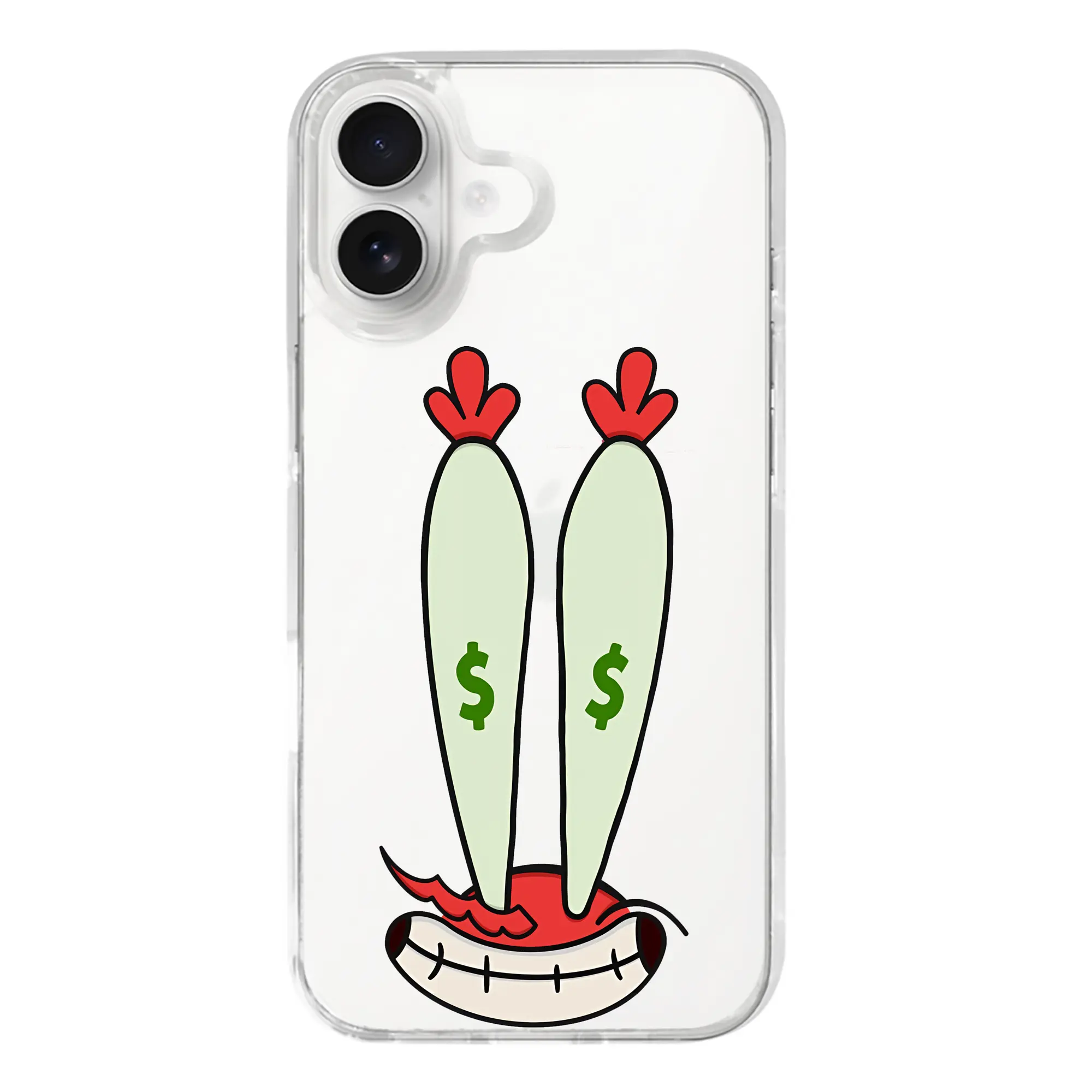 スポンジボブ グッズ ミスター・クラブ - iPhone 17シリーズ 透明スマホケース – 薄型・耐衝撃・精密フィット保護カバー